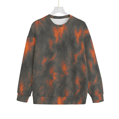Unisex Drop-shoulder Knitted Fleece Sweater - view 1