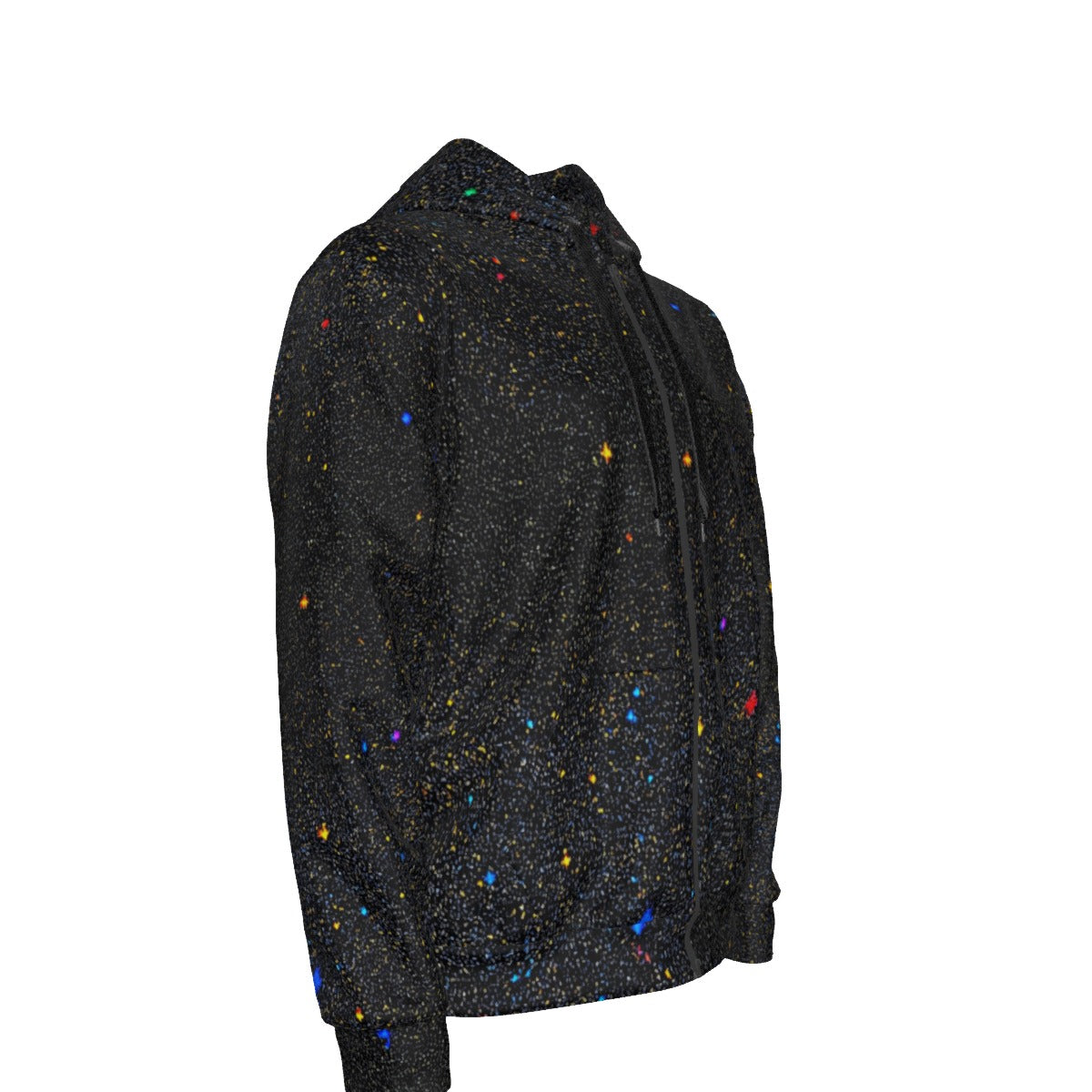 Unisex Zipper Hoodie With Black Lining