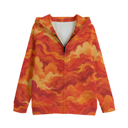 Kid's Zip Up Raglan Sleeve Hoodie | 310GSM Cotton