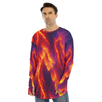 Men's Fingerless Long Sleeve T-shirt