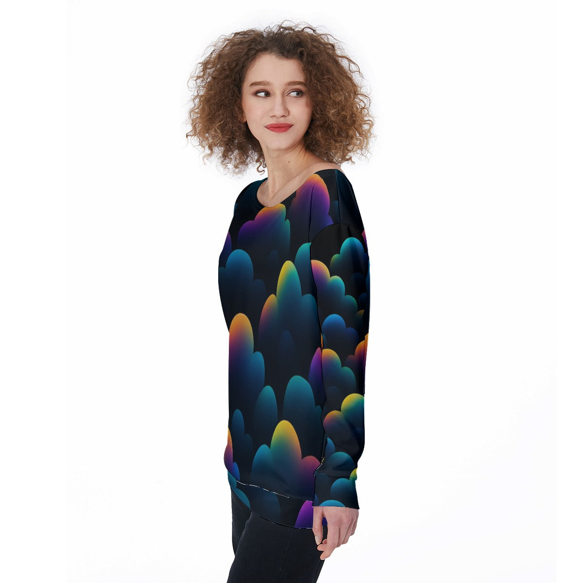 Women's Off-Shoulder Sweatshirt