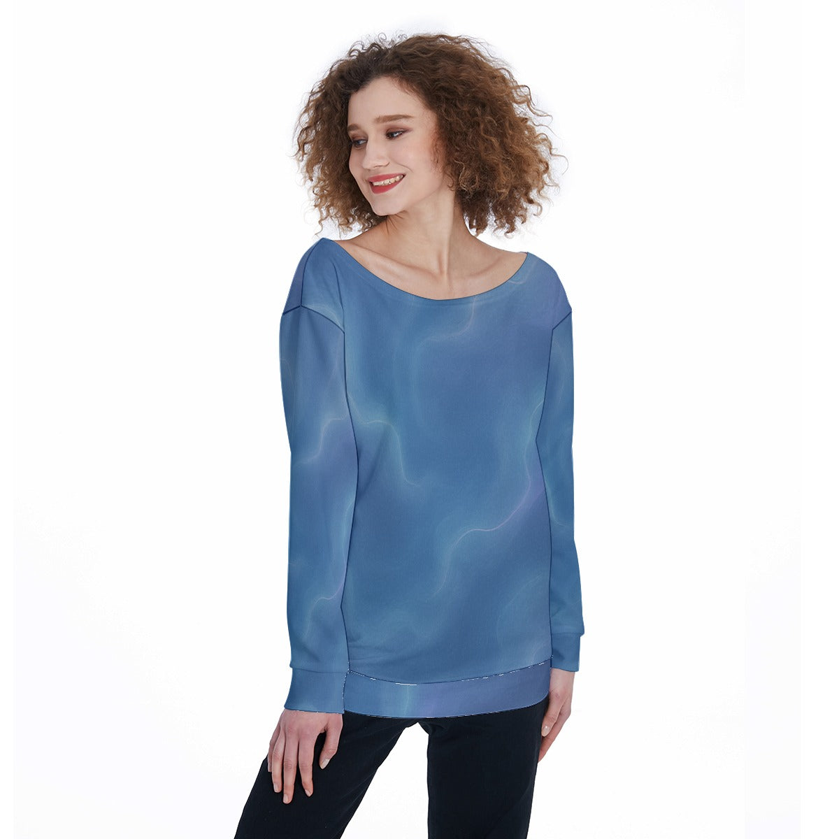 Women's Off-Shoulder Sweatshirt