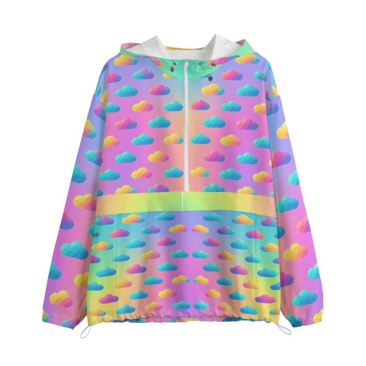 Unisex Pullover Jacket With Zipper Closure