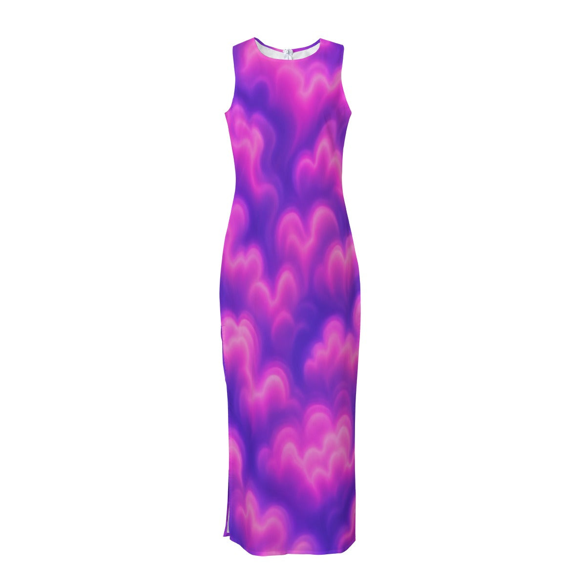 Women's Beach Perspective Chiffon Sleeveless Dress