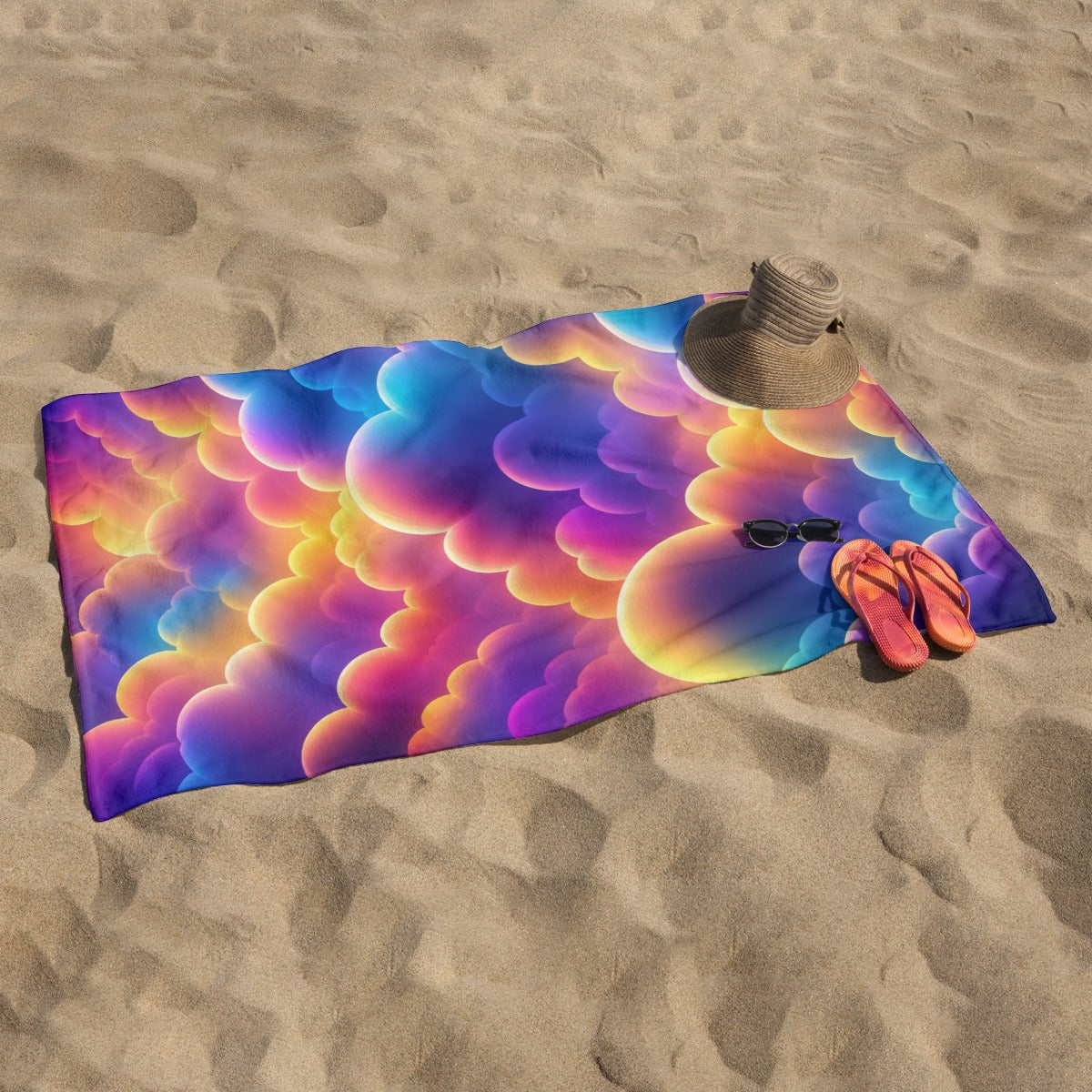 Adult Beach towel Vertical Style Printed in USA|320GSM