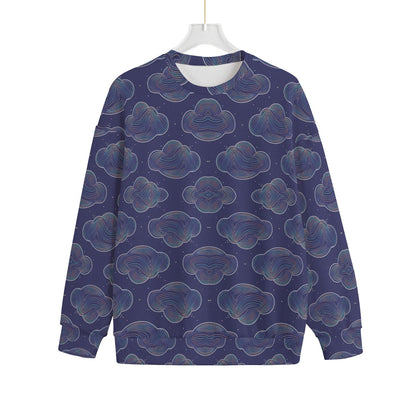 Unisex Drop-shoulder Knitted Fleece Sweater - view 1