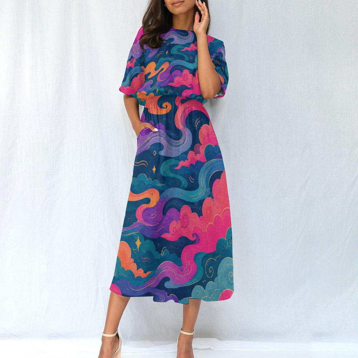 Women's Elastic Waist Dress by O’Nimbus – view 2