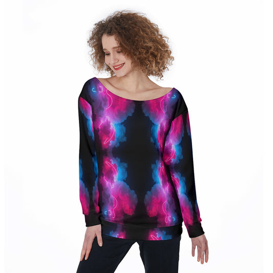 Women's Off-Shoulder Sweatshirt