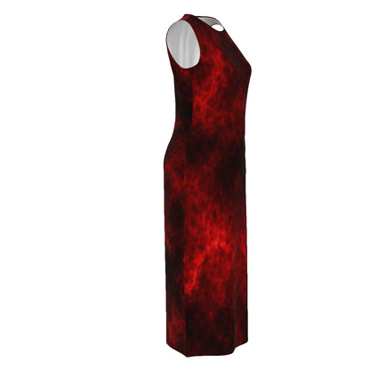 Women's Beach Perspective Chiffon Sleeveless Dress