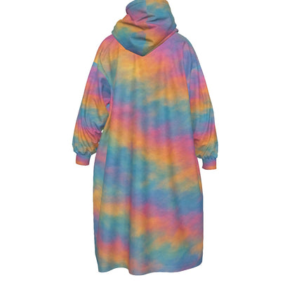 Unisex Kid's Sherpa Fleece Mid-Length Hoodie Blanket