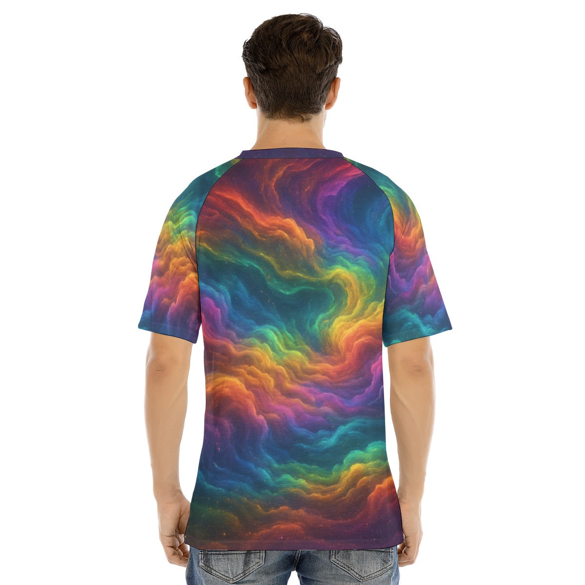 Men's Raglan Sleeve T-shirt With Button Closure