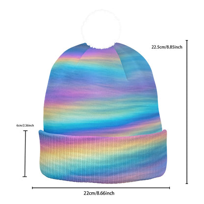 Unisex Knitted Hat With Pom-Pom