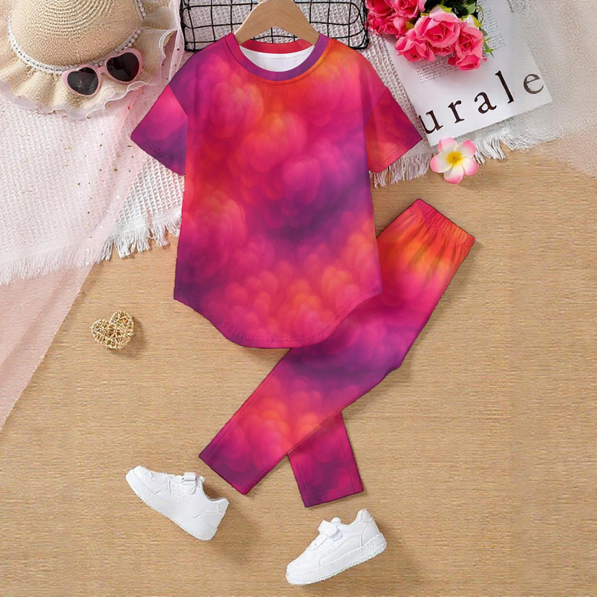 Unisex Kids' Casual Top and Pants Set