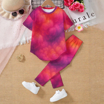 Unisex Kids' Casual Top and Pants Set