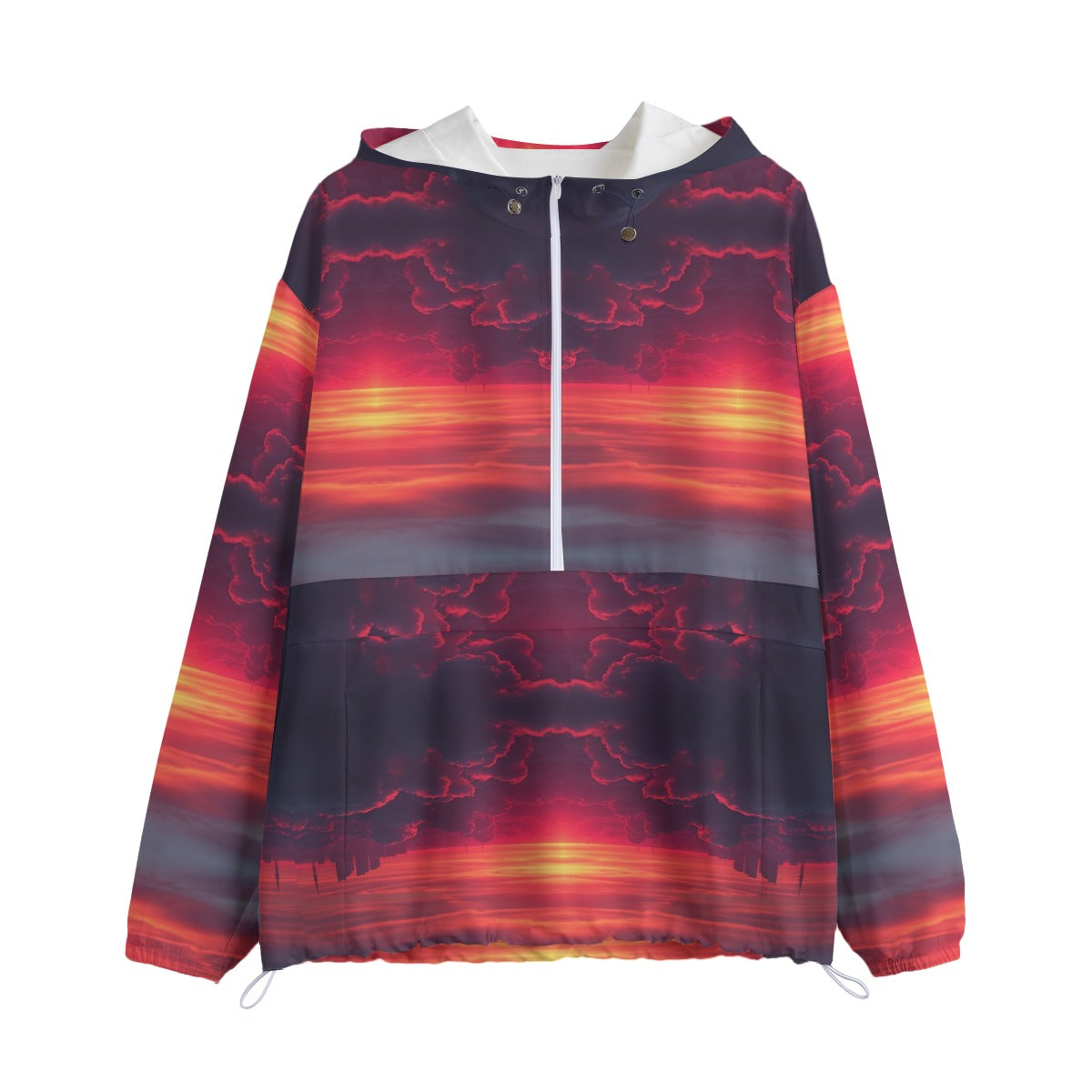 Unisex Pullover Jacket With Zipper Closure