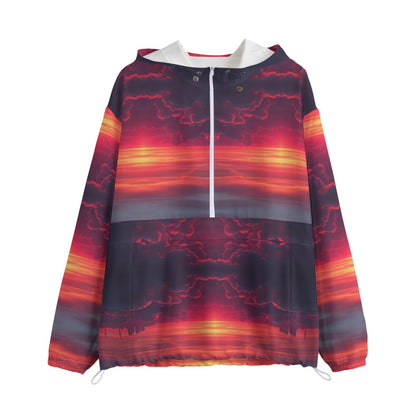 Unisex Pullover Jacket With Zipper Closure