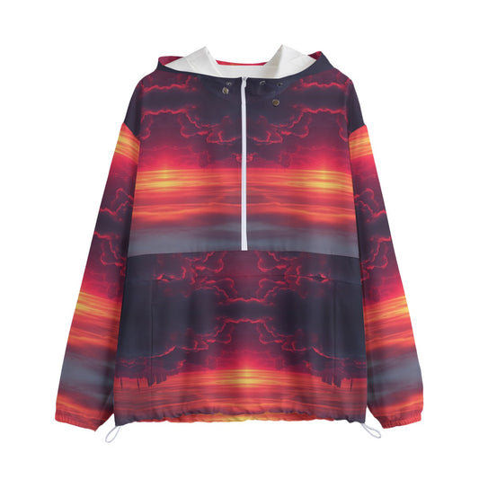 Unisex Pullover Jacket With Zipper Closure