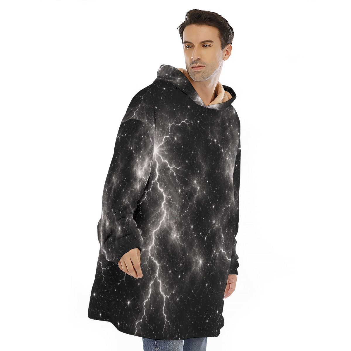 Unisex Sherpa-Fleece Hoodie Blanket - view 2