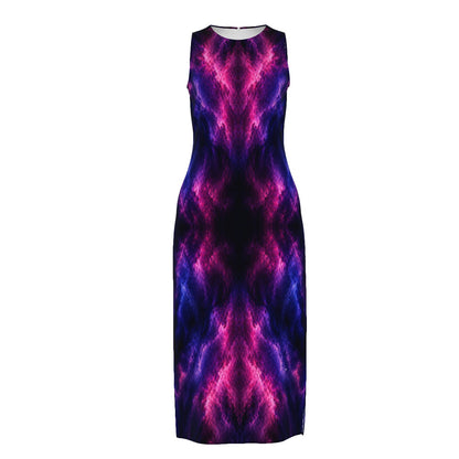 Women's Beach Perspective Chiffon Sleeveless Dress