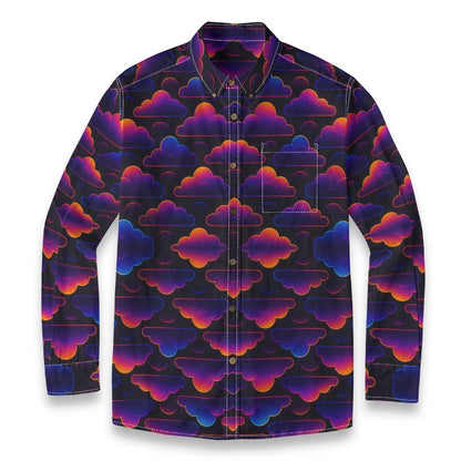 Men's Casual Lapel Long Sleeve Shirt|125GSM Cotton