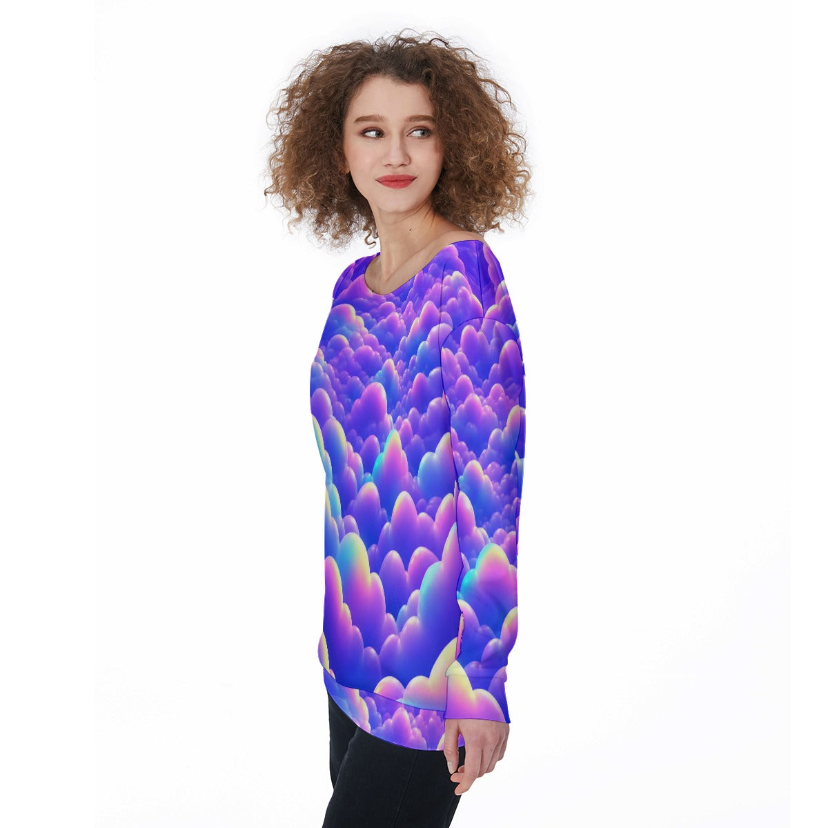 Women's Off-Shoulder Sweatshirt