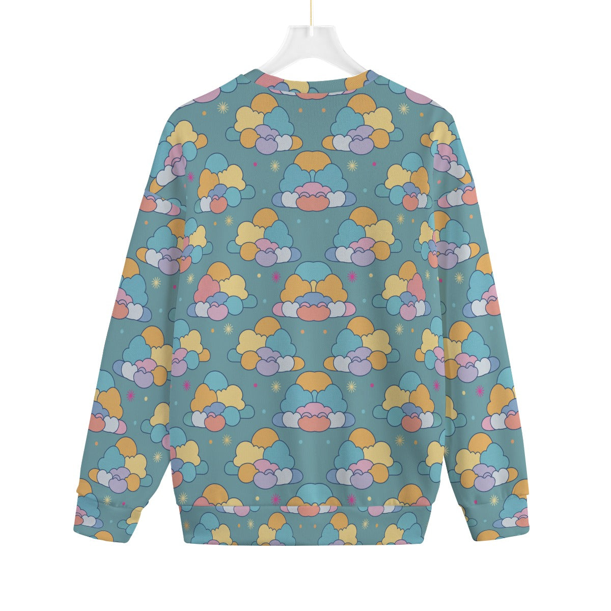 Unisex Drop-shoulder Knitted Fleece Sweater - view 2