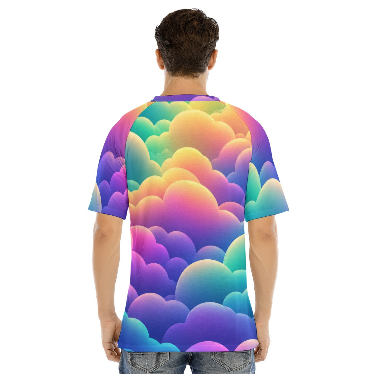 Men's Raglan Sleeve T-shirt With Button Closure