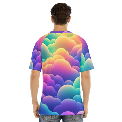 Men's Raglan Sleeve T-shirt With Button Closure