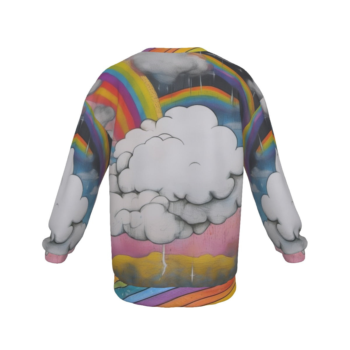 Men's Drop Shoulder Round Neck Long-Sleeved Sweatshirt