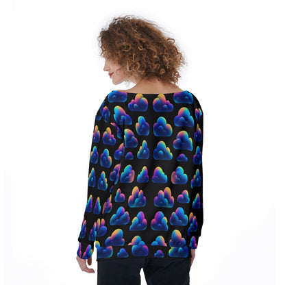 Women's Off-Shoulder Sweatshirt
