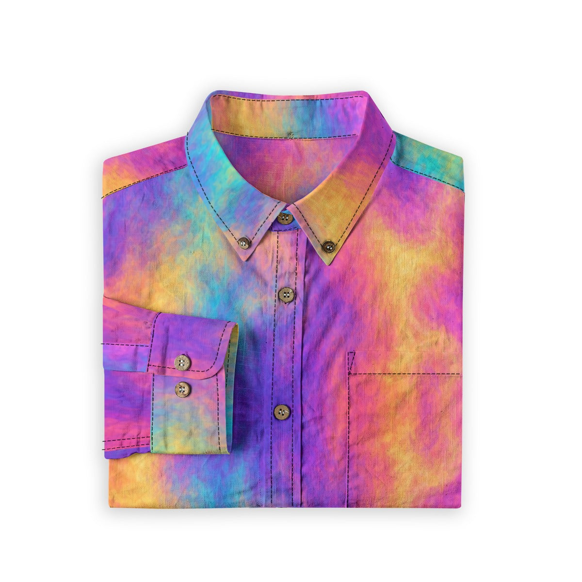 Men's Casual Lapel Long Sleeve Shirt|125GSM Cotton