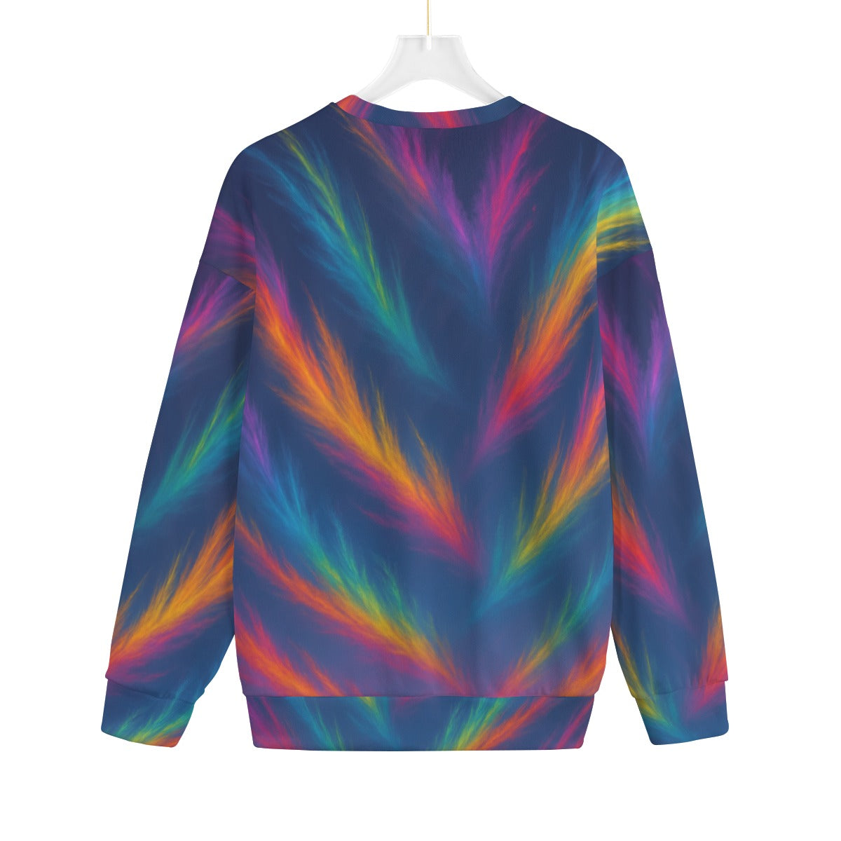 Unisex Drop-shoulder Knitted Fleece Sweater - view 2