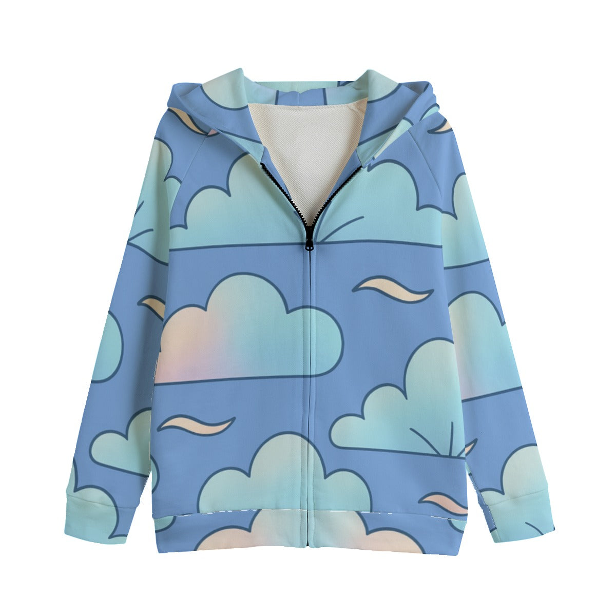 Kid's Zip Up Raglan Sleeve Hoodie | 310GSM Cotton