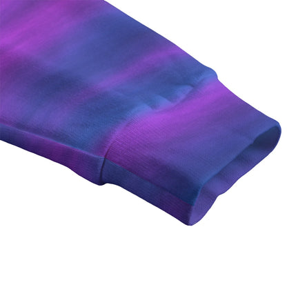 Unisex V-neck Knitted Fleece Cardigan With Button Closure