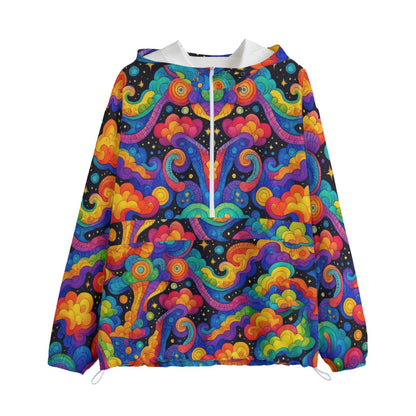 Unisex Pullover Jacket With Zipper Closure