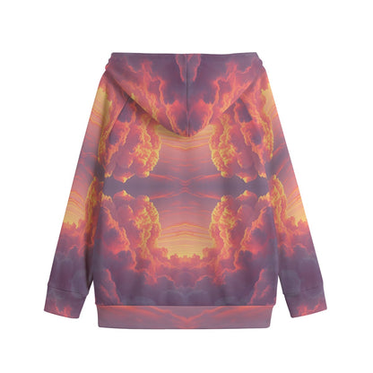 Unisex Kid's Zip Up Raglan Sleeve Hoodie | 310GSM Cotton