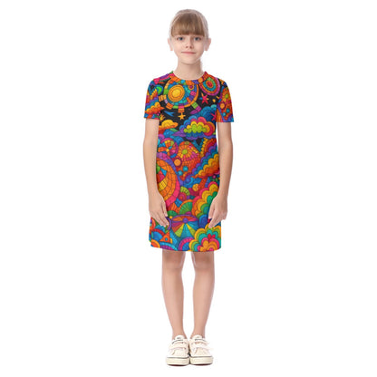 Unisex Kid's Short Sleeve Dress