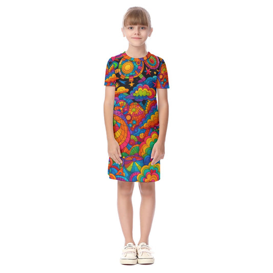 Unisex Kid's Short Sleeve Dress