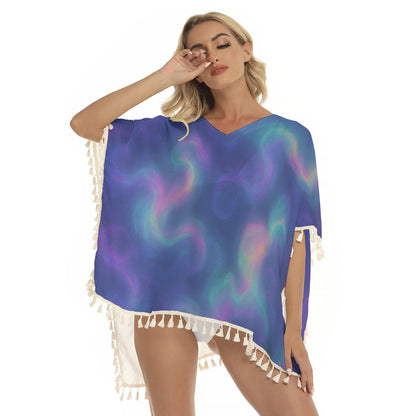 Women's Square Fringed Shawl