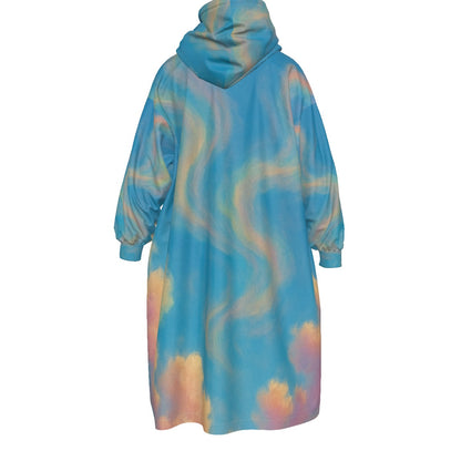 Unisex Kid's Sherpa Fleece Mid-Length Hoodie Blanket