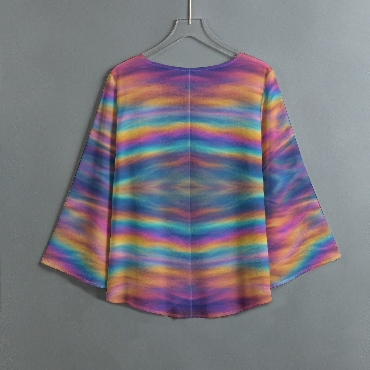 Women's V-neck T-shirt With Irregular Hem