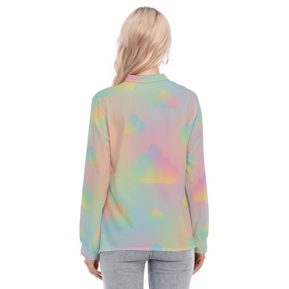 Women's Long Sleeve Blouse With Button Closure