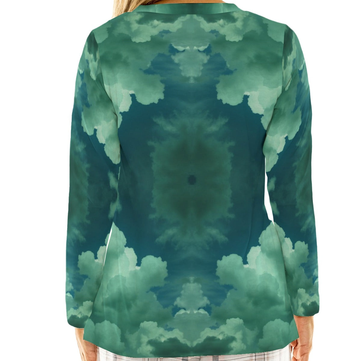 Women's Loose V-Neck T-Shirt With Long Sleeve