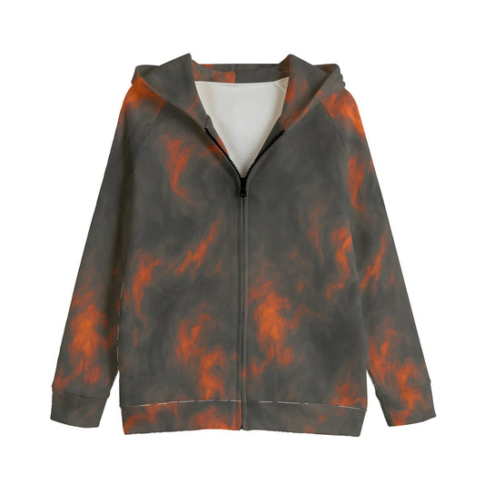 Unisex Kid's Zip Up Raglan Sleeve Hoodie | 310GSM Cotton