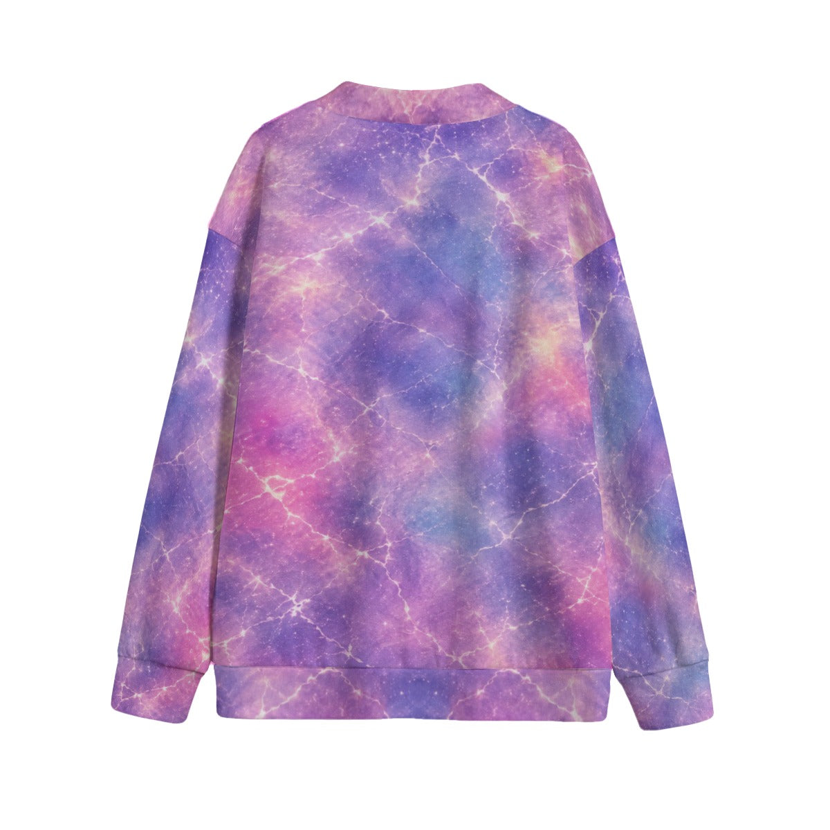Unisex V-Neck Knitted-Fleece Button Cardigan - view 2