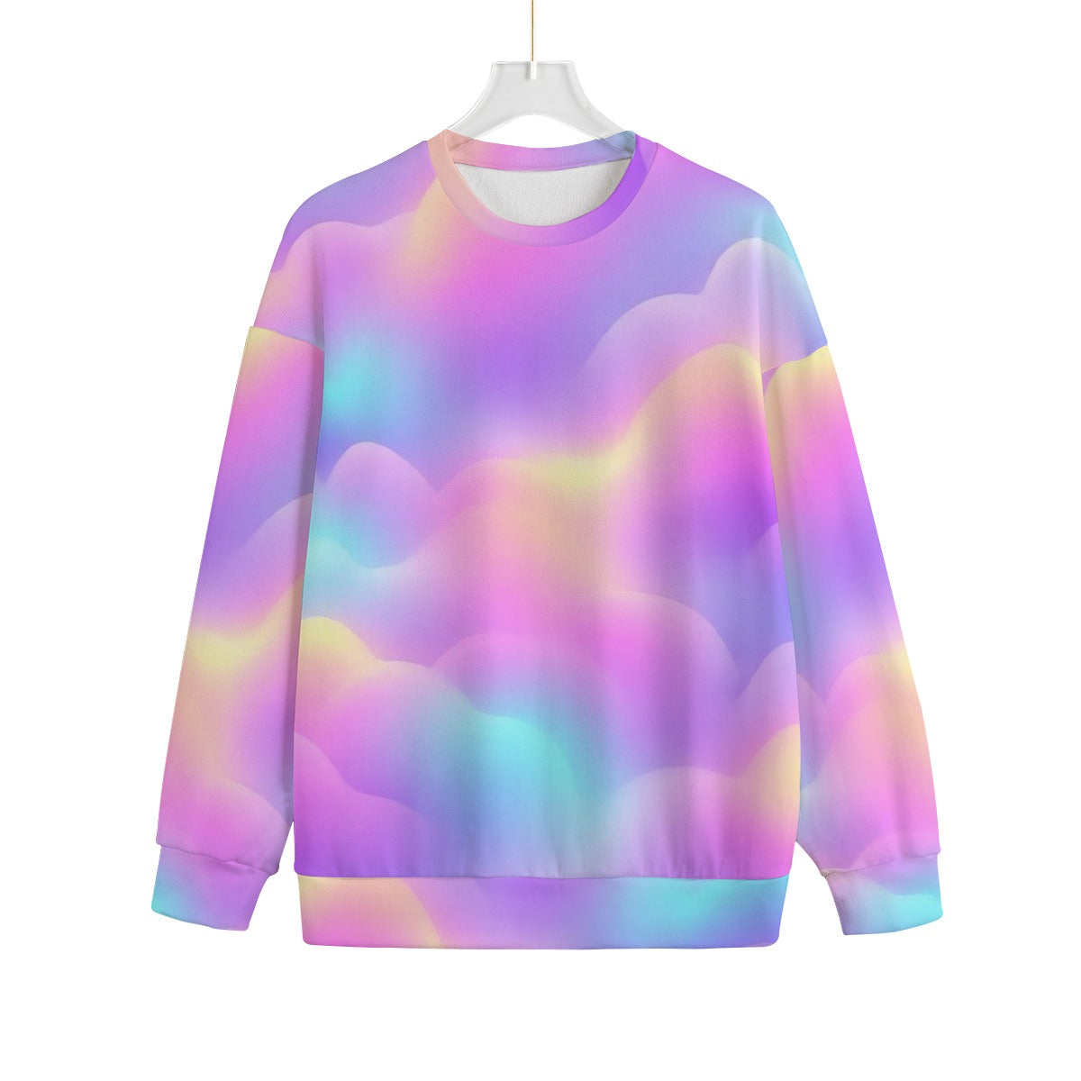 Unisex Drop-shoulder Knitted Fleece Sweater - view 1
