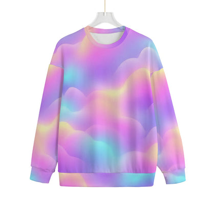 Unisex Drop-shoulder Knitted Fleece Sweater - view 1