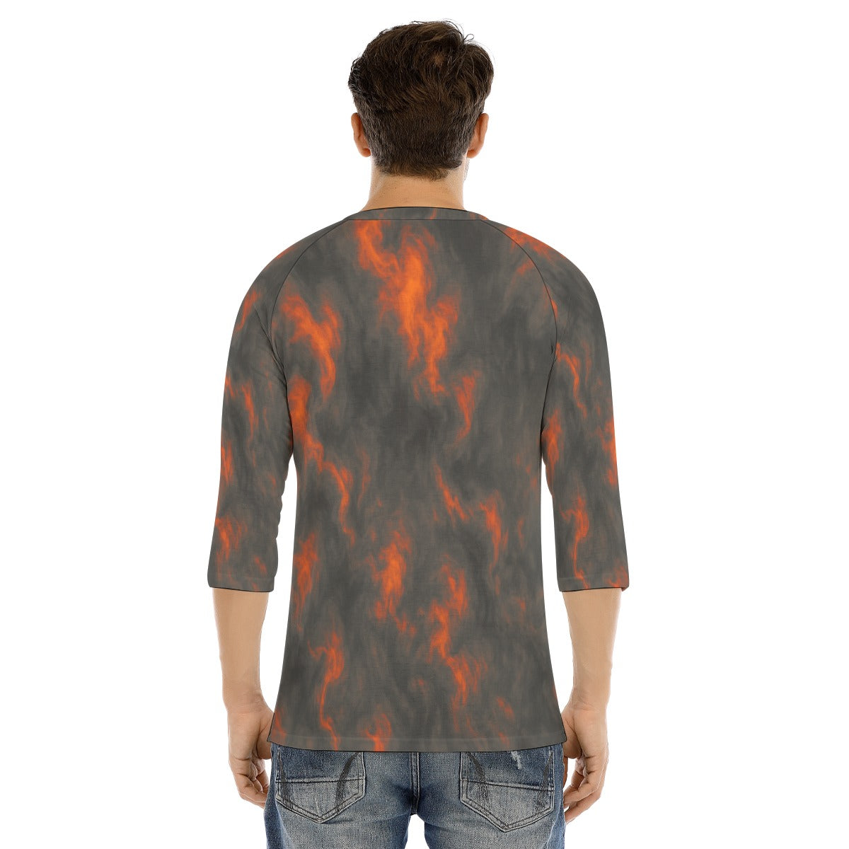 Men's Bracelet Sleeve T-shirt With Button Closure - view 4