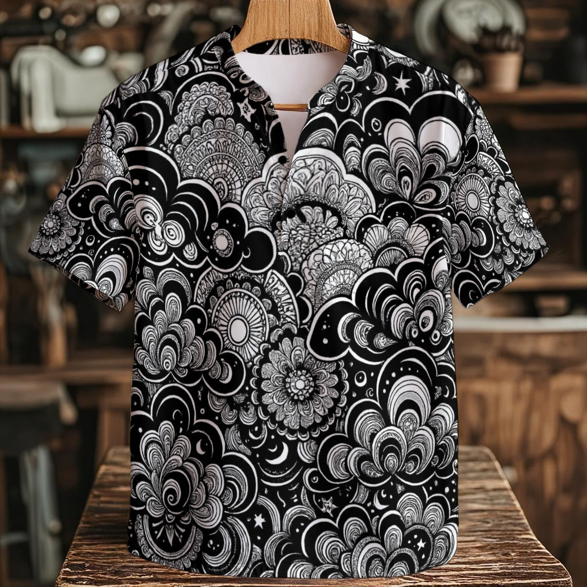 Men's Henley Shirt With Chest Pocket