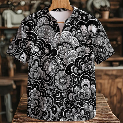 Men's Henley Shirt With Chest Pocket